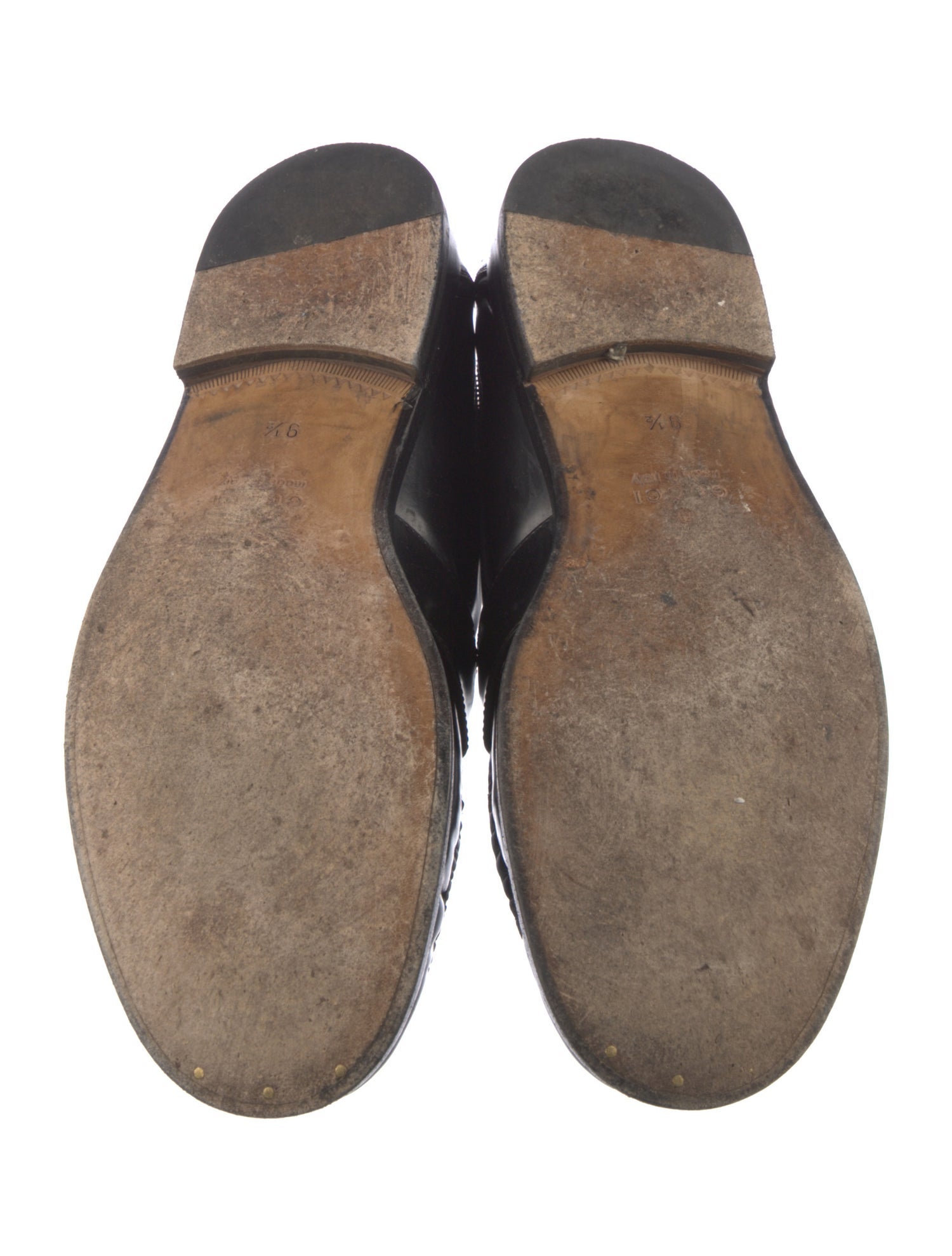 Gucci Interlocking G Logo Leather Dress Loafers